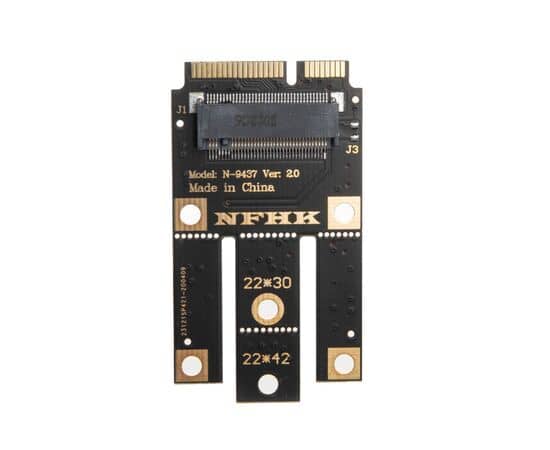 Переходник для SSD M.2 NVMe на SSD mSATA / NFHK N-9437A-B