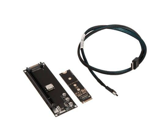 Переходник для SFF-8612 Oculink в M.2 NVMe eGPU + плата с доп питанием и разъемом PCIe x16 и SFF-8611 + кабель данных / NFHK N-8611A N-8654Y-C
