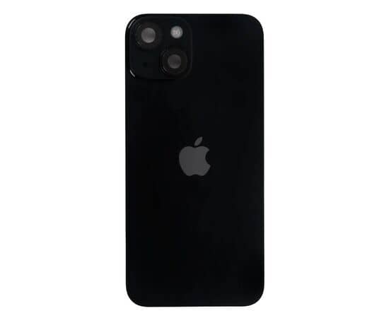 Задняя крышка в сборе с беспроводной зарядкой и шлейфами iPhone 14 черный / разбор