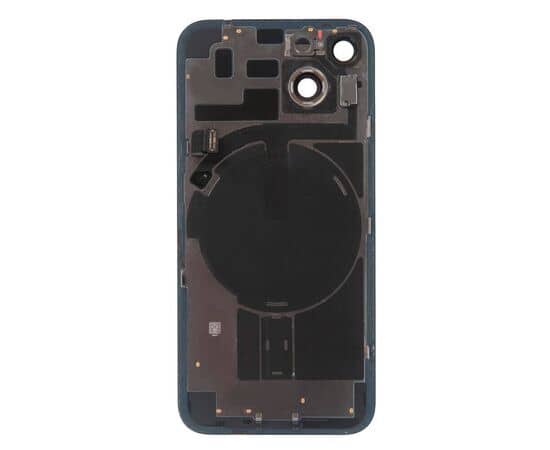 Задняя крышка в сборе с беспроводной зарядкой и шлейфами iPhone 14 черный / разбор, изображение 4