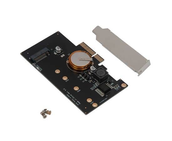 Плата расширения с защитой от отключения питания для SSD M.2 NVMe в разъем PCIe x4 / NFHK N-NGFF-PRO-2U, изображение 3