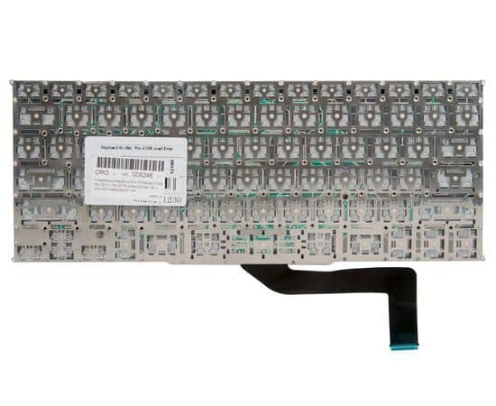 Клавиатура MacBook Pro 15 Retina A1398 Mid 2012 - Mid 2015 прямой Enter US с русской гравировкой / AA, изображение 2
