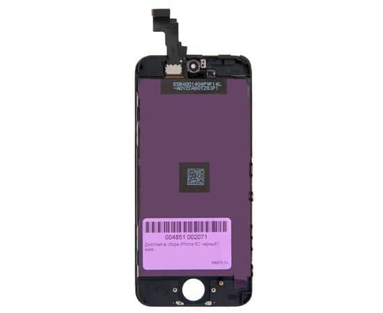 Дисплей в сборе iPhone 5C / AAA / черный, изображение 3
