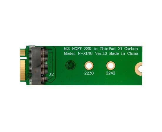 Переходник для SSD M.2 SATA для установки в разъем SSD Lenovo X1 Carbon / NFHK N-X1NG V1