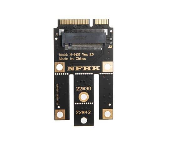 Переходник для SSD M.2 NVMe на SSD mSATA / NFHK N-9437A-B