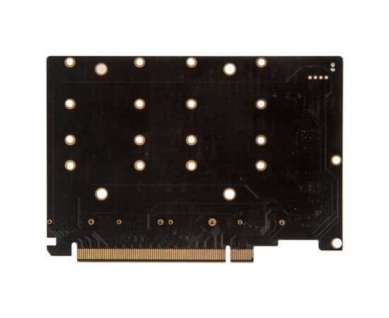 Плата расширения на 4 порта SSD M.2 NVMe в разъем PCIe x16 / NFHK N-R11F, изображение 4