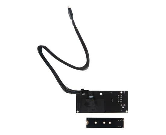 Переходник для SFF-8612 Oculink в M.2 NVMe eGPU + плата с доп питанием и разъемом PCIe x16 и SFF-8611 + кабель данных / NFHK N-8611C N-PU03, изображение 2