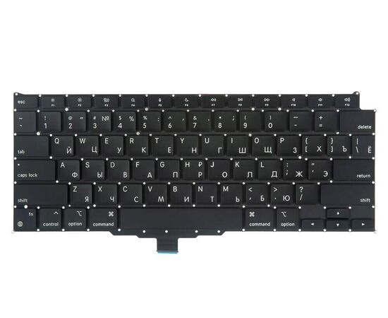 Клавиатура MacBook Air 13 Retina M1 A2337 Late 2020 прямой Enter RUS РСТ / AAA