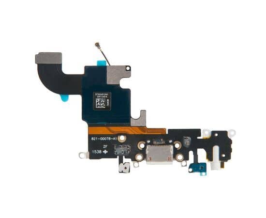 Шлейф зарядки нижний с аудио iPhone 6S белый / AAA, изображение 2