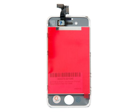 Дисплей в сборе iPhone 4 / переклей (Refurbished) / белый, изображение 3