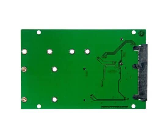 Переходник для SSD M.2 SATA / mSATA для установки в разъем 2.5 SATA3 / NFHK N-HS2512 V2, изображение 3