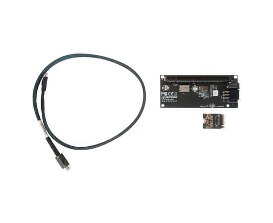 Переходник для SFF-8612 Oculink в M.2 NVMe eGPU + плата с доп питанием и разъемом PCIe x16 и SFF-8611 + кабель данных / NFHK N-8611S N-PU01
