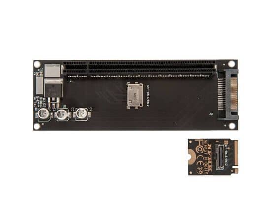 Переходник с M.2 NVMe 2230 на PCIe 4.0 16x по интерфейсу SFF-8611 / NFHK N-8611S / N-8654Y-C, изображение 2