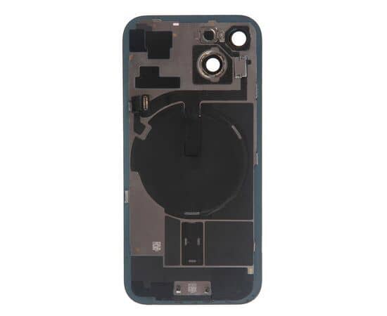Задняя крышка в сборе с беспроводной зарядкой и шлейфами iPhone 15 черный / разбор, изображение 4