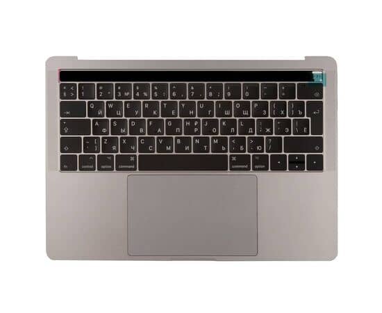 Топкейс с клавиатурой RUS РСТ трекпадом и АКБ A1819 MacBook Pro 13 Retina A1706 Space Grey 661-07950 / AASP