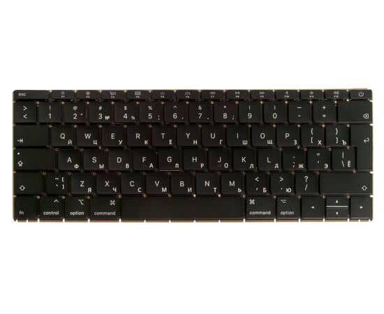 Клавиатура MacBook 12 Retina A1534 Mid 2017 Г-образный Enter UK с русской гравировкой