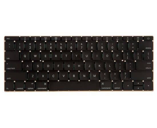 Донор клавиатуры в сборе MacBook 12 Retina A1534 Early 2015 прямой Enter US / Бабочка тип 1