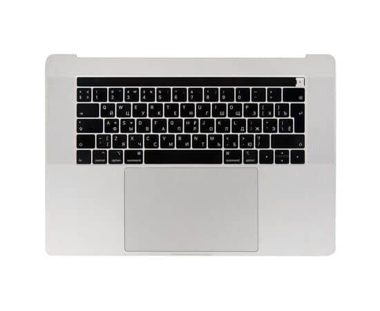 Топкейс с клавиатурой RUS РСТ трекпадом и АКБ A1953 MacBook Pro 15 Retina A1990 Silver / Б/У