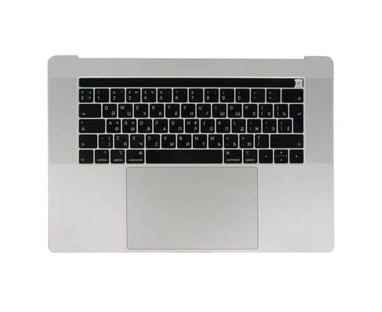 Топкейс с клавиатурой RUS РСТ и трекпадом MacBook Pro 15 Retina A1990 Mid 2018 Mid 2019 Silver / Б/У