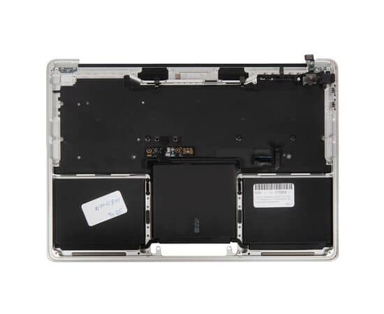 Топкейс с клавиатурой RUS РСТ и АКБ A2171 MacBook Pro 13 A2338 Silver / Б/У клавиатура после залития, изображение 2