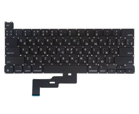 Клавиатура MacBook Pro 13 Retina M1 M2 A2338 Late 2020 Mid 2022 прямой Enter RUS РСТ / AAA