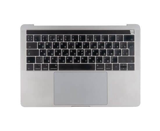 Топкейс с клавиатурой RUS РСТ трекпадом и АКБ A1819 MacBook Pro 13 Retina A1706 Late 2016 Mid 2017 Space Grey / Б/У