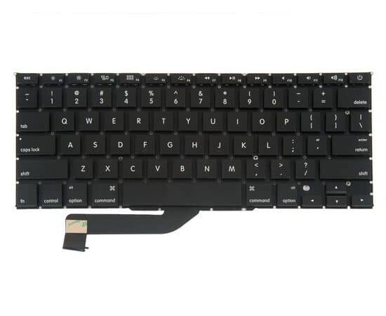 Клавиатура MacBook Pro 15 Retina A1398 Mid 2012 - Mid 2015 прямой Enter US / AA
