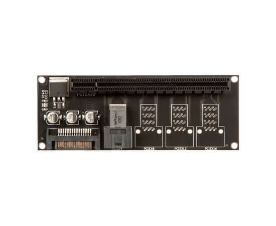 Переходник с M.2 NVMe на PCIe 4.0 16x по интерфейсу SFF-8643 / NFHK N-8643F / N-8643X, изображение 2