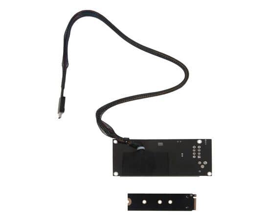 Переходник для SFF-8612 Oculink в M.2 NVMe eGPU + плата с доп питанием и разъемом PCIe x16 и SFF-8611 + кабель данных / NFHK N-8611A N-PU03, изображение 2