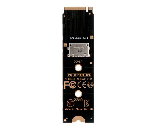 Переходник для SFF-8611 в M.2 NVMe / NFHK N-8611Y-A