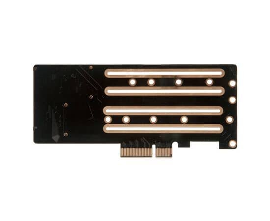 Плата расширения для SSD M.2 SATA / M.2 NVMe / SATA3 в разъем PCIe x4 / NFHK N-NGFF-P-2U, изображение 2