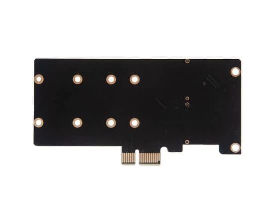 Плата расширения на 2 порта SSD M.2 SATA в разъем PCIe x1 / NFHK N-1061A-4U, изображение 2