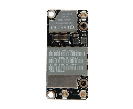 Плата WiFi-AirPort Bluetooth BCM943224PCIEBT MacBook Pro 13 15 A1286 A1342 Late 2009 Mid 2010 661-5388 661-5541 661-5515 607-6426-A 607-5953-A 607-7154-A
