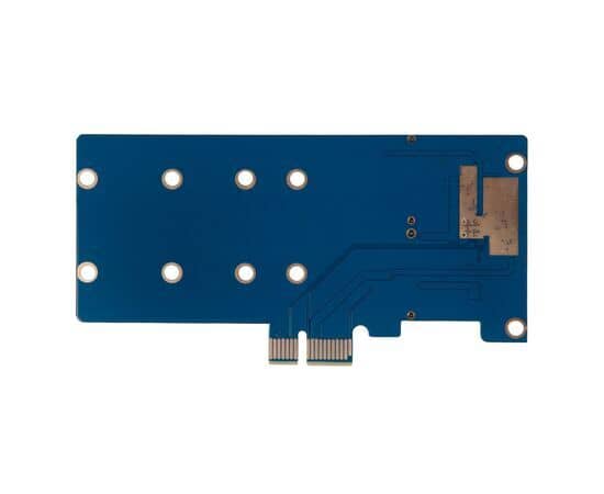 Плата расширения на 2 порта SSD M.2 SATA в разъем PCIe x1 / NFHK N-582A, изображение 2
