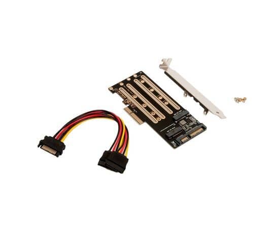 Плата расширения для SSD M.2 SATA / M.2 NVMe / SATA3 в разъем PCIe x4 / NFHK N-NGFF-P-4U, изображение 3