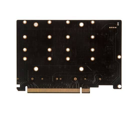 Плата расширения на 4 порта SSD M.2 NVMe в разъем PCIe x16 / NFHK N-R11F, изображение 2