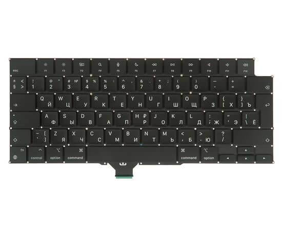 Клавиатура MacBook Pro 14/16 A2442 A2485 A2779 A2780 A2918 A2991 A2992 Late 2021 Early 2023 Late 2023 Г-образный Enter RUS РСТ / AAA