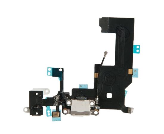 Шлейф зарядки нижний с аудио iPhone 5 белый / 821-1417 / AAA