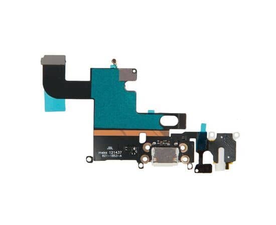 Шлейф зарядки нижний с аудио iPhone 6 белый / 821-1853 / AAA, изображение 2