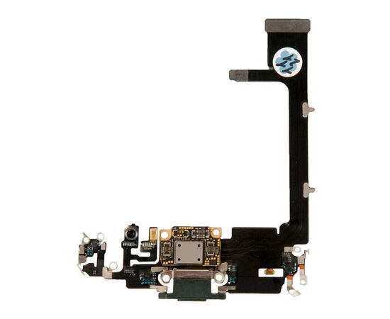 Шлейф зарядки нижний с контроллером iPhone 11 Pro темно-зеленый / 821-02140 / разбор, изображение 2