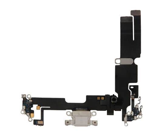 Шлейф зарядки нижний iPhone 14 Plus белый / 821-03954 / разбор