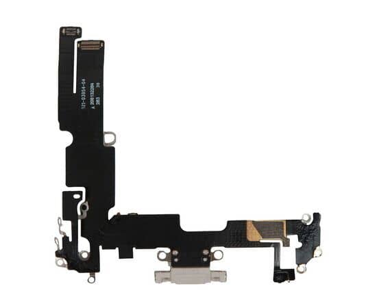 Шлейф зарядки нижний iPhone 14 Plus белый / 821-03954 / разбор, изображение 2