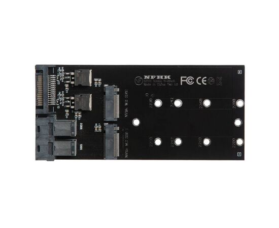 Переходник для 2 SSD M.2 NVMe для установки в SFF-8643 / NFHK N-8643L